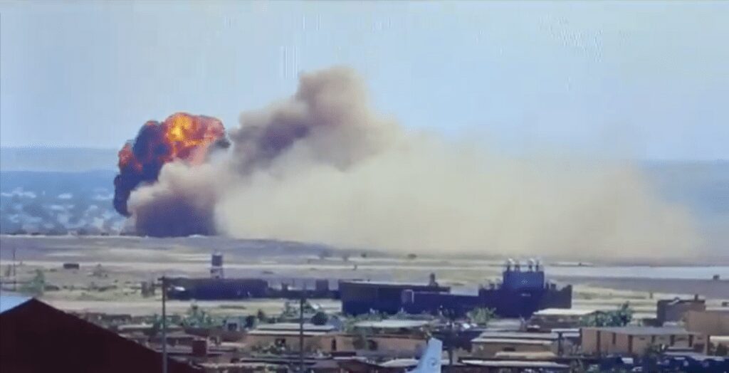 Screengrab from Il-76 Plane Crash at Gao Airport, Mali