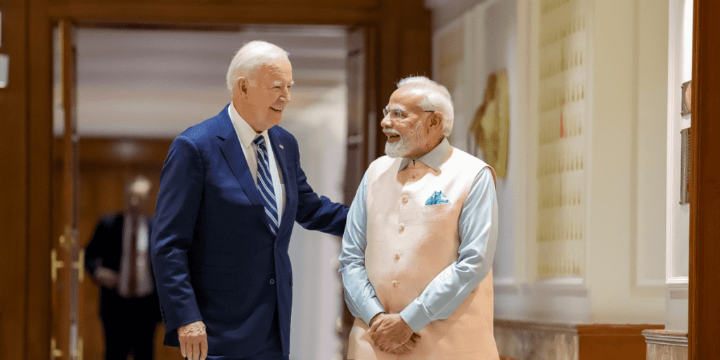 US president Joe Biden and PM Narendra Modi. Photo: X/@POTUS